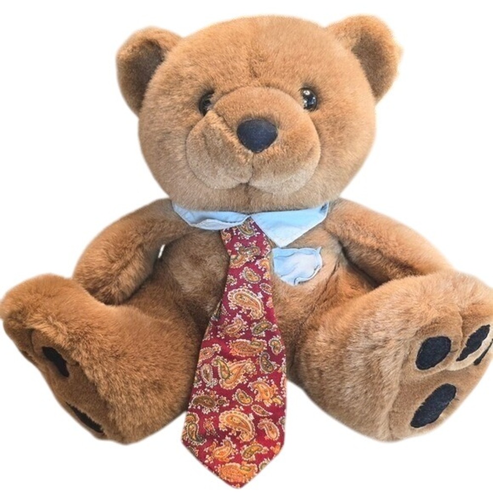 Vintage Royal Plush‎ Toys Plush Brown Teddy Bear Stuffed Animal 12" Tall Sitting